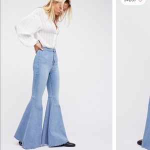 Free People Just Float On Flare Jeans